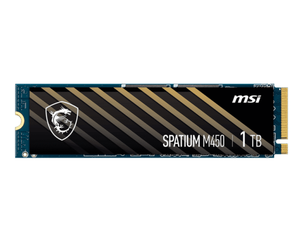 MSI SPATIUM M450 PCIe 4.0 NVMe M.2 SSD 500GB 3D NAND - SPATIUM M450 PCIE 4.0 NVME M.2 500GB