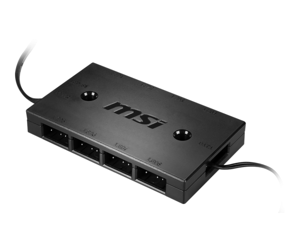 MSI MAG MAX ARGB 1 to 8 Addressable RGB Controller Hub with RF Remote - MAG MAX ARGB