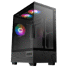 MSI PAG PANO M110A Micro ATX Panoramic Gaming Case 3x Auto RGB Fans Tempered Glass - PAG PANO M110A
