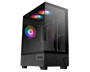 MSI PAG PANO M110A Micro ATX Panoramic Gaming Case 3x Auto RGB Fans Tempered Glass - PAG PANO M110A