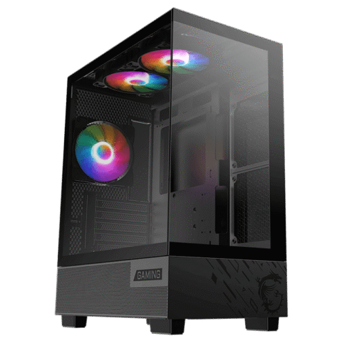 MSI PAG PANO M110A Micro ATX Panoramic Gaming Case 3x Auto RGB Fans Tempered Glass - PAG PANO M110A
