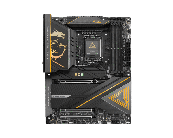 MSI MEG Z890 ACE Motherboard LGA 1851 Intel Z890 ATX DDR5 Wi-Fi 7 10G LAN Thunderbolt 4 - MEG Z890 ACE
