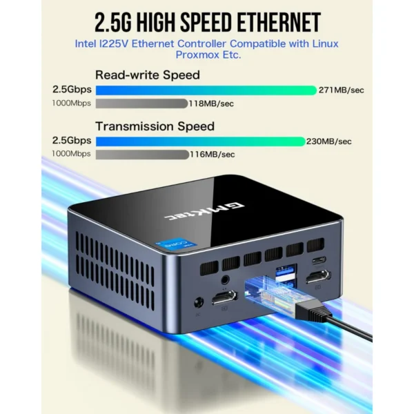 GMKtec Nucbox M3 Mini PC Intel Core i5-12450H 16GB RAM 512GB SSD Windows 11 Pro - GMK-M3-12450H/16/512/BK