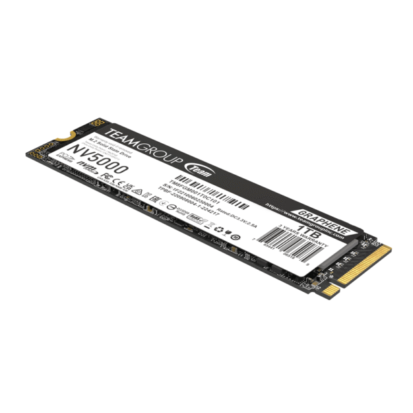 1tb_03 TeamGroup NV5000 1TB PCIe Gen4 x4 NVMe M.2 SSD - 5000MB/s - Graphene Cooling - TM8FGM001T0C101