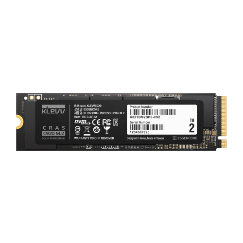 KLEVV CRAS C920 2TB M.2 NVMe PCIe Gen4x4 SSD - K02TBM2SP0-C92