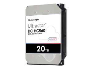 Western Digital Ultrastar DC HC560 3.5 Inch 20TB 7200 RPM SATA 6Gbps Enterprise HDD - WD-0F38754