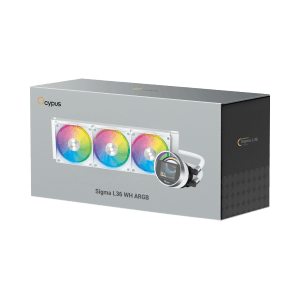 OCYPUS SIGMA L36 WH ARGB 360mm AIO Liquid Cooler 2.4 inch IPS Display - SIGMA-L36-WH3AAWWN00X-GL