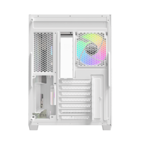 Ocypus Iota C70 WH Curve ARGB Digital White ATX Mid-Tower Case with Panoramic Glass and 6 Fans - IOTA-C70-WHD400CD-GL