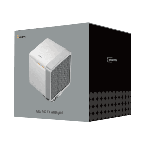 Ocypus Delta A62 EX WH Digital White Dual Tower CPU Air Cooler with Temp Display 250W TDP - DELTA-A62-WH2NNWD00E-GL