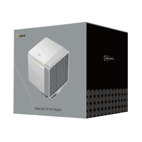 Ocypus Delta A62 EX WH Digital White Dual Tower CPU Air Cooler with Temp Display 250W TDP - DELTA-A62-WH2NNWD00E-GL