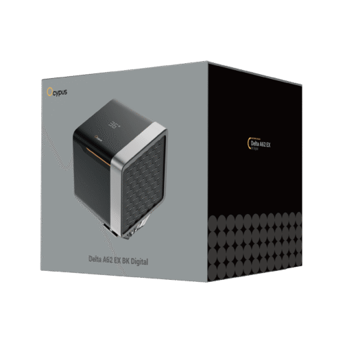 Ocypus Delta A62 EX BK Digital Dual Tower CPU Air Cooler with Temp Display 250W TDP - DELTA-A62-BK2NNWD00E-GL