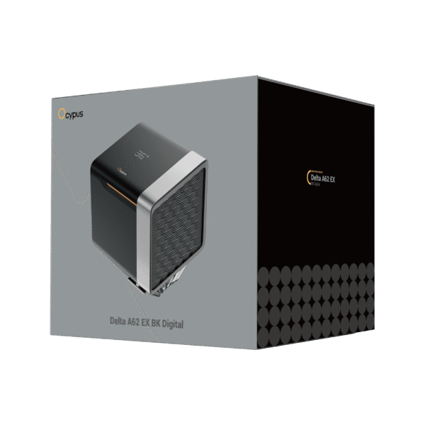 Ocypus Delta A62 EX BK Digital Dual Tower CPU Air Cooler with Temp Display 250W TDP - DELTA-A62-BK2NNWD00E-GL