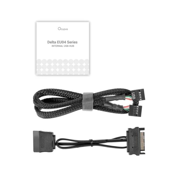 OCYPUS Delta EU04 Internal USB 2.0 Hub 1 to 4 Port Expansion - SATA Powered - DELTA-EU04-BKN00XXX-GL