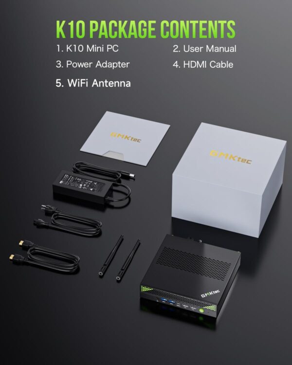 GMKtec Nucbox M3 Plus Mini PC Intel Core i9-12900HK 32GB DDR5 1TB SSD Windows 11 Pro - GMK-M3+/12900HK/32/1TB/BK