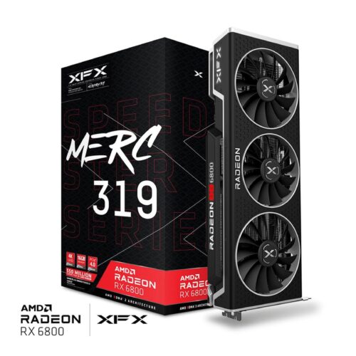 XFX AMD Radeon RX 6800 Speedster MERC 319 Black 16GB GDDR6 Graphics Card - RX-68XLATBD9