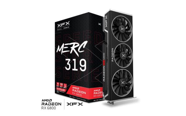 XFX AMD Radeon RX 6800 Speedster MERC 319 Black 16GB GDDR6 Graphics Card - RX-68XLATBD9