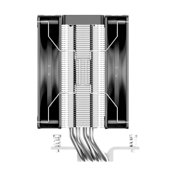 OCYPUS Delta A40 Elite BK Dual Fan CPU Air Cooler - 220W TDP - 4 Copper Heat Pipes - DELTA-A40-BK2NNWN00X-GL
