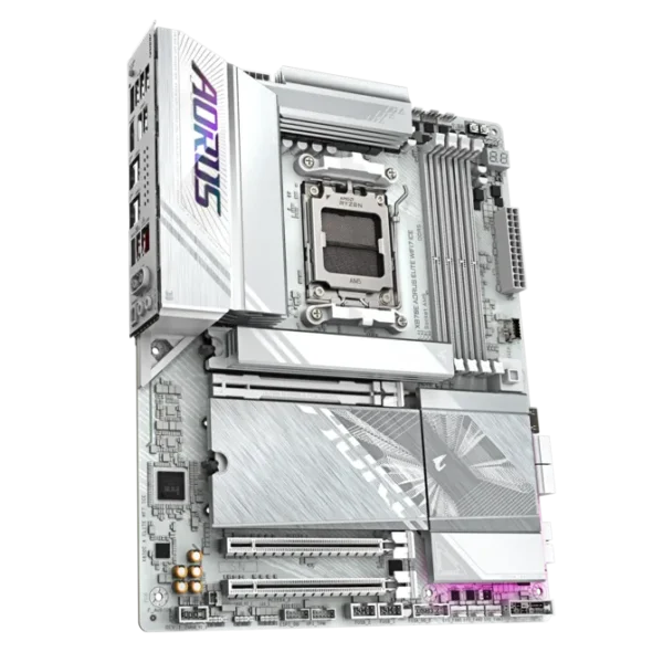 670 (1) Gigabyte X870E AORUS ELITE WIFI7 ICE AMD AM5 ATX Motherboard - GA-X870E-A-ELITE-X-ICE