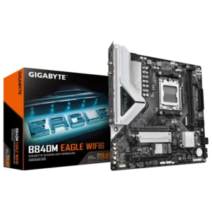 670 GIGABYTE B840M EAGLE WIFI6 AMD AM5 Micro-ATX Motherboard - GA-B840M-EAGLE-WIFI6