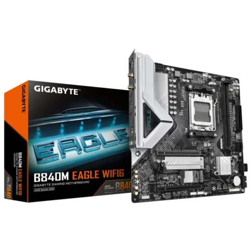 GIGABYTE B840M EAGLE WIFI6 AMD AM5 Micro-ATX Motherboard - GA-B840M-EAGLE-WIFI6