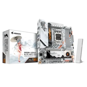 670 Gigabyte B850M AORUS ELITE WIFI7 ICE-P AMD AM5 Micro-ATX Motherboard - GA-B850M-A-ELT-WF7-ICE-P