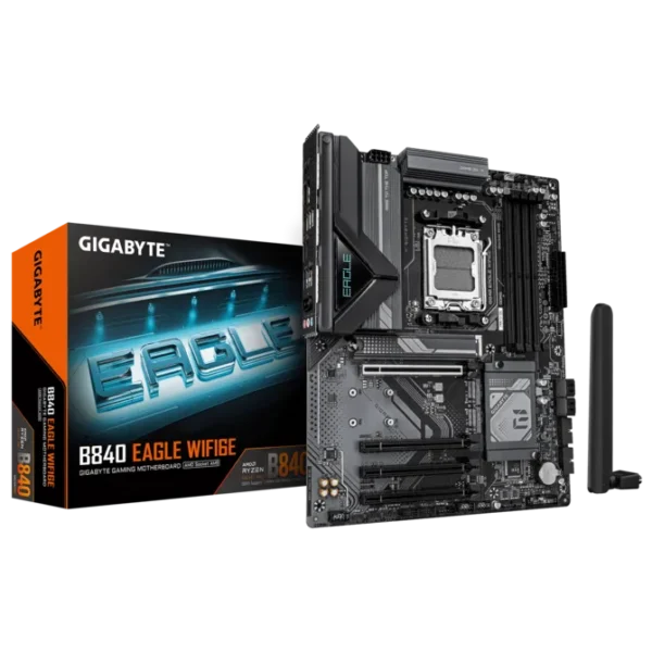 GIGABYTE B840 EAGLE WIFI6E AMD AM5 ATX Motherboard - GA-B840-EAGLE-WF6E