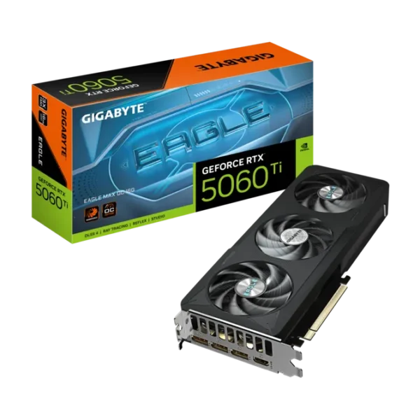 GIGABYTE GeForce RTX 5060 Ti EAGLE MAX OC 16G GDDR7 Graphics Card - GV-N506TEAGLEMAX-OC-16GD