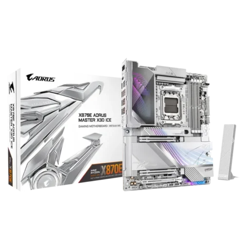 Gigabyte X870E AORUS MASTER X3D ICE AMD Ryzen AM5 ATX Motherboard - GA-X870E-A-MASTER-X-ICE