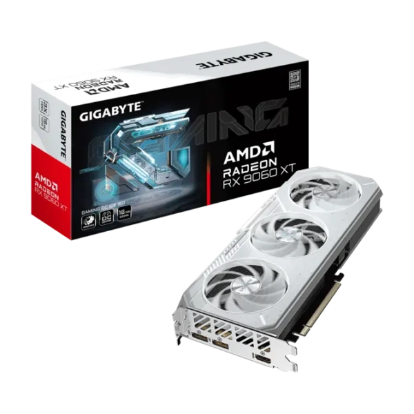 670 (8) GIGABYTE Radeon RX 9060 XT GAMING OC ICE 16GB GDDR6 Graphics Card - GV-R906XGAMINGOCICE-16GD