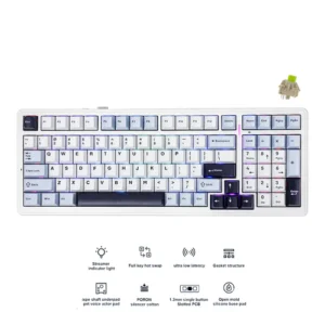 Aula F99 Wireless Mechanical Keyboard - Dark Purple - Reaper Switch - 8000mAh - Aula F99 Dark Purple