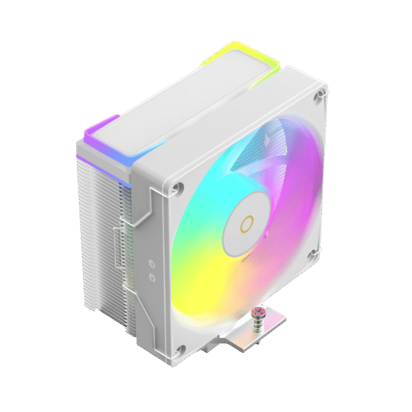 Ocypus Delta A40 SE WH ARGB White Single Tower CPU Air Cooler 190W TDP - DELTA-A40-WH1AAWN00S-GL