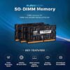71GGeEnwOiL._AC_SX425_ KLEVV 16GB DDR4 3200MHz SODIMM Laptop Memory - KD4AGSA8M-32N220A