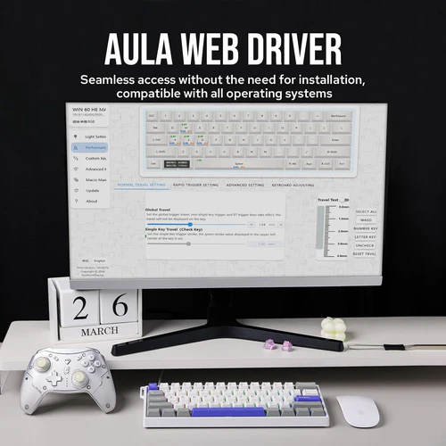 71JU9wZwdWL._AC_SL1500_500x Aula WIN 60 Magnetic Switch Gaming Keyboard 60% Layout Wired 8000Hz RGB White Blue Gray - Aula WIN 60 White Blue Gray