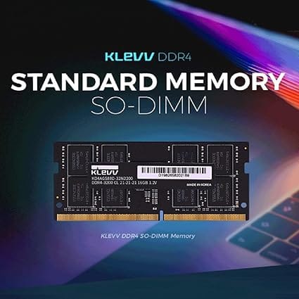 71Lx983azwL._AC_SX425_ KLEVV 16GB DDR4 3200MHz SODIMM Laptop Memory - KD4AGSA8M-32N220A