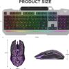 Aula Wired Gaming Keyboard and Mouse Combo - Metal Panel - RGB Backlight - 7200 DPI - Aula T102