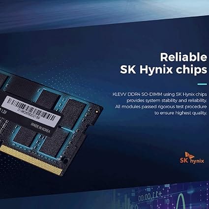 71qoxiW6XYL._AC_SX425_ KLEVV 16GB DDR4 3200MHz SODIMM Laptop Memory - KD4AGSA8M-32N220A