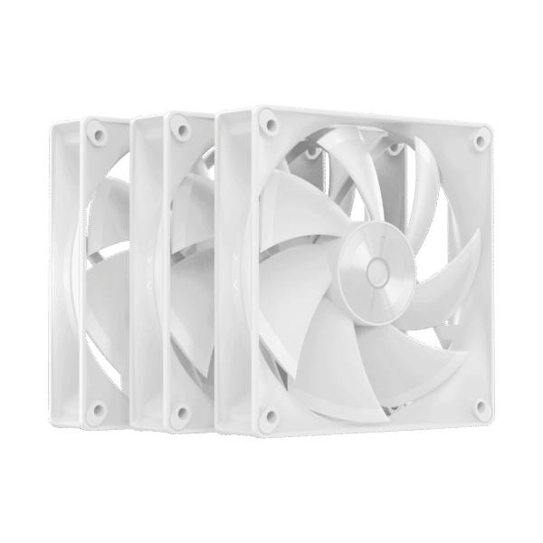 OCYPUS Delta F12 WH 120mm PWM Case Fan 3 in 1 Pack - Hydraulic Bearing - DELTA-F12-WH3NM00X-GL