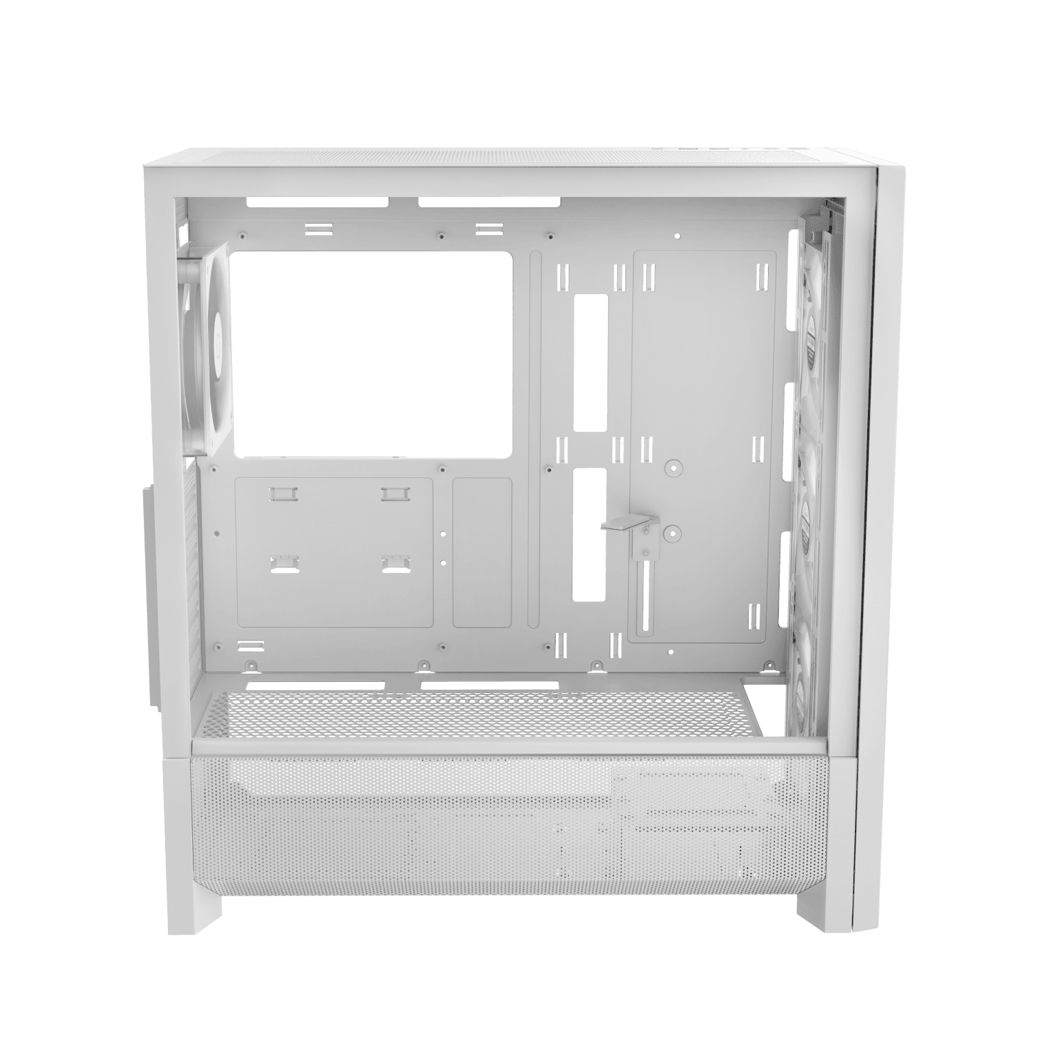Ocypus Delta C70 WH ARGB White E-ATX Mid-Tower Gaming Case with 4 Fans ...