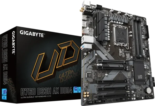 GIGABYTE B760 DS3H AX DDR4 Intel LGA1700 ATX Motherboard - GA-B760-DS3H-AX-DDR4
