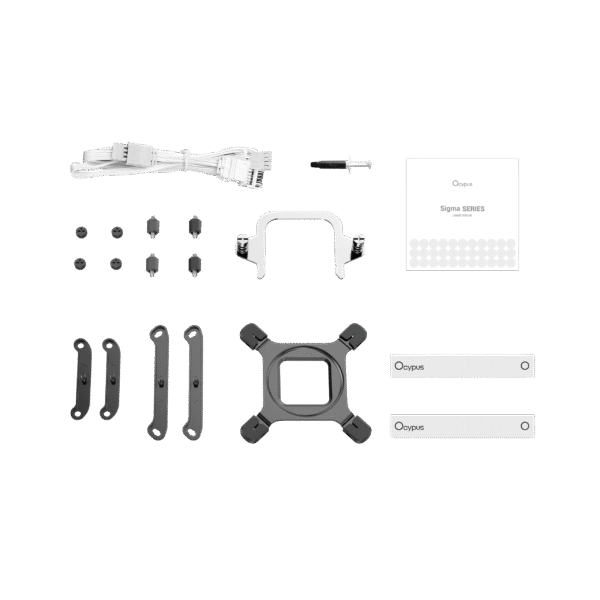 OCYPUS SIGMA L24 WH ARGB 240mm Liquid Cooler 2.4 inch IPS Display - SIGMA-L24-WH2AAWWN00X-GL
