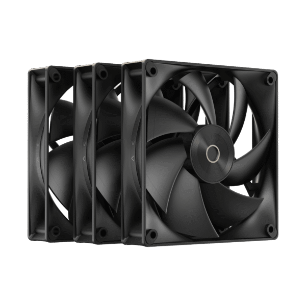 OCYPUS Delta F12 BK 120mm PWM Case Fan 3 in 1 Pack - Hydraulic Bearing - DELTA-F12-BK3NM00X-GL