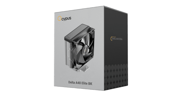OCYPUS Delta A40 Elite BK Single Fan CPU Air Cooler - 220W TDP - 4 Heat Pipes - DELTA-A40-BK1NNWN00E-GL
