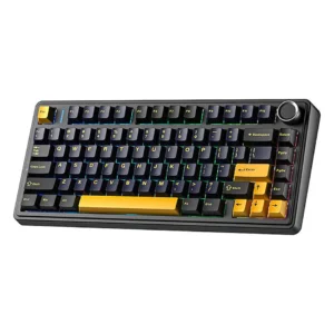 Aula F75 Black Contour Aula F75 Counter Series 75% Gasket Mechanical Keyboard Tri-Mode RGB Star Vector Switch - Aula F75 Black Contour