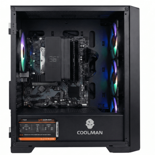 Deltaon | Intel Core i5-12400 High-Performance Office & Multitasking PC - 32GB DDR4, 1TB Gen4 NVMe, WiFi 6E - Upgrade Ready