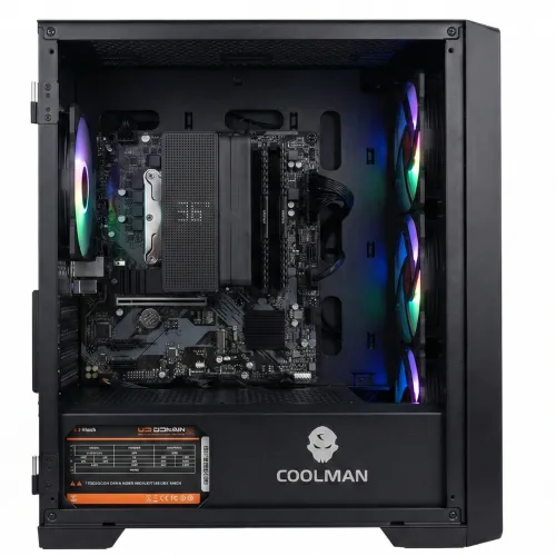 Deltaon | Intel Core i5-12400 High-Performance Office & Multitasking PC - 32GB DDR4, 1TB Gen4 NVMe, WiFi 6E - Upgrade Ready