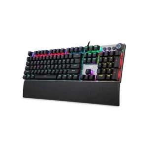 Aula F2088 Wired Mechanical Gaming Keyboard Full Size Multimedia Knob Blue Switch Black - Aula F2088 Black