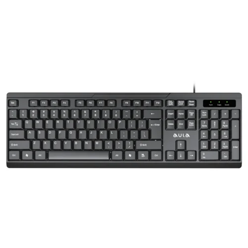 Aula USB Wired Keyboard - Water Resistant - 104 Keys - 10 Million Keystrokes - Aula AK205