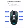 Aula T201 Wired Gaming Keyboard and Mouse Combo Rainbow Backlight 4800 DPI Palm Rest - Aula T201