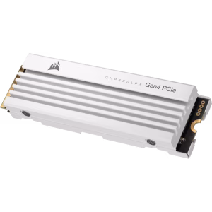 CORSAIR MP600 PRO LPX 2TB PCIe Gen4 x4 NVMe M.2 SSD White PS5 Compatible - CS-CSSD-F2000GBMP600PLPW