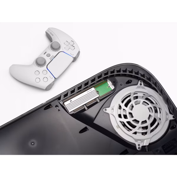 CORSAIR MP600 PRO LPX 2TB PCIe Gen4 x4 NVMe M.2 SSD White PS5 Compatible - CS-CSSD-F2000GBMP600PLPW